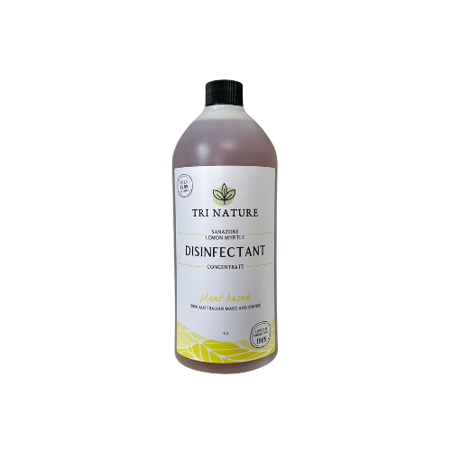 Sanazone Disinfectant Lemon Myrtle Concentrate 1L front of bottle